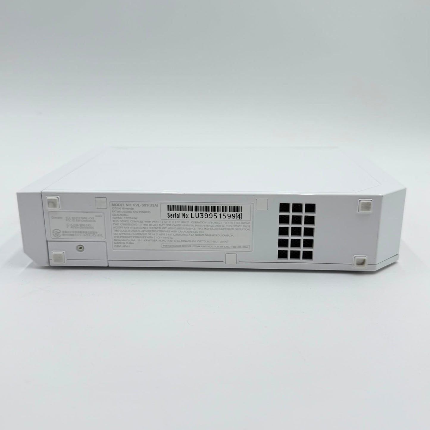 Nintendo Wii Console Gaming System Only RVL-001 White